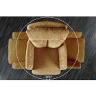 Design forgószék Maddison IV mustársárga