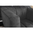 Design fotel Nikolai szürke bársony