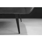 Design kanapé Nikolai 2 személyes szürke bársony