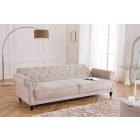 Stílusos ágyazható kanapé Scarlet II 220 cm szürkés bézs bouclé