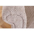 Stílusos ágyazható kanapé Scarlet II 220 cm szürkés bézs bouclé