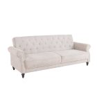 Stílusos ágyazható kanapé Scarlet II 220 cm szürkés bézs bouclé