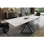 Desing széthúzható étkezőasztal Age 160-200 cm fehér márvány