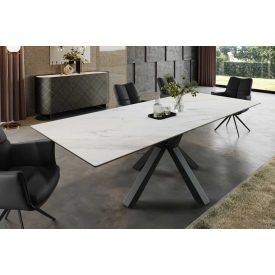   Desing széthúzható étkezőasztal Age 160-200 cm fehér márvány