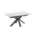 Desing széthúzható étkezőasztal Age 160-200 cm fehér márvány