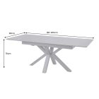 Desing széthúzható étkezőasztal Age 160-200 cm grafitszürke