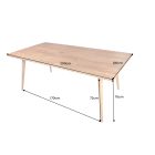 Étkezőasztal Kamryn 200 cm akác