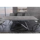 Étkezőasztal Callen 160-200 cm grafit márvány kerámia