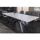 Étkezőasztal Callen 160-200 cm fehér márvány kerámia