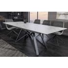 Étkezőasztal Callen 160-200 cm fehér márvány kerámia