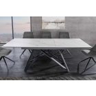 Étkezőasztal Callen 160-200 cm fehér márvány kerámia
