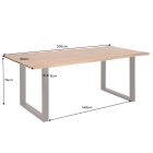 Stílusos étkezőasztal Massive 200 cm - asztallap 35mm - akác 