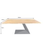 Design étkezőasztal Massive L 200 cm - asztallap 35mm - akác