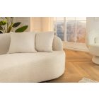 Design kanapé Velora 230 cm 3 személyes bézs bouclé 