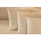 Design kanapé Velora 230 cm 3 személyes bézs bouclé 