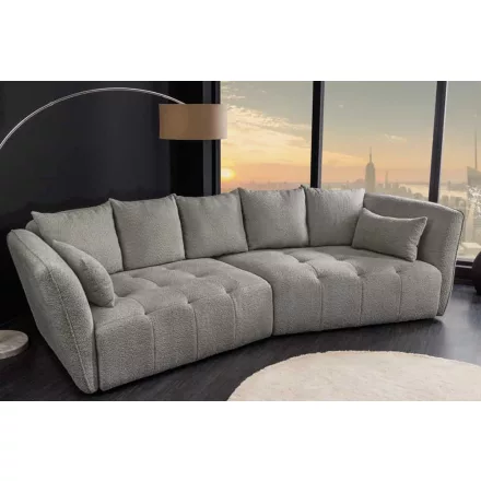 Design kanapé Bellaria 295 cm XL szürke bouclé