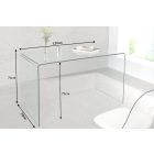 Üveg íróasztal Phantom 120cm