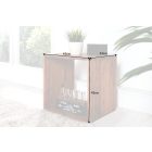 Oldalsó asztal Timber 45 cm sheesham 