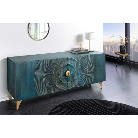 Design komód Venetia 177 cm türkiz-arany