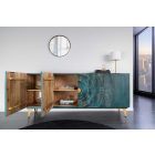 Design komód Venetia 177 cm türkiz-arany