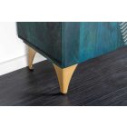 Design komód Venetia 177 cm türkiz-arany