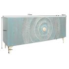 Design komód Venetia 177 cm türkiz-arany