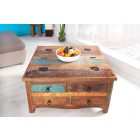 Stílusos dohányzóasztal Jacktar 70 cm újrahasznosított fa