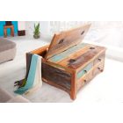 Stílusos dohányzóasztal Jacktar 70 cm újrahasznosított fa