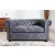 Design 2 személyes ülőgarnitúra Chesterfield 150 cm antik szürke