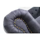 Design 3 személyes ülőgarnitúra Chesterfield 200 cm antik szürke