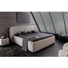 Design ágy Lunara 180x200cm szürkés bézs bouclé