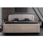 Design ágy Lunara 180x200cm szürkés bézs bouclé