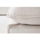 Stílusos puff Eden 100 cm fehér struktúrált szövet