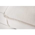 Stílusos puff Eden 100 cm fehér struktúrált szövet