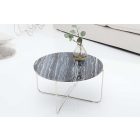 Design dohányzóasztal Tristen 62 cm szürke márvány