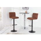 Design bárszék Walnut vintage barna bársony