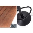 Design bárszék Walnut vintage barna bársony