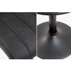 Design bárszék Walnut vintage szürke bársony