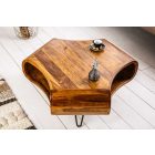 Design dohányzóasztal Lorelei 90 cm sheesham
