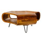 Design dohányzóasztal Lorelei 90 cm sheesham