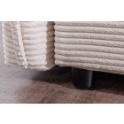 Stílusos 3 személyes ágyazható kanapé Nathalie 215 cm bézs kord