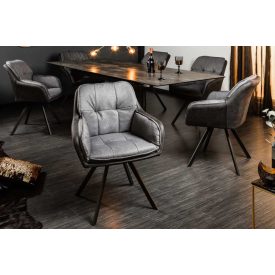 Design forgószék Joe antracit szürke