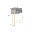 Luxus bárszék Prestige arany - fekete bársony 