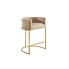 Luxus bárszék Prestige arany - bézs bársony 
