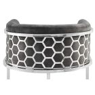 Luxus bárszék Prestige ezüst - szürke bársony 