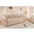 Stílusos 3 személyes kanapé Kalei 200 cm bézs bársony