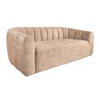 Stílusos 3 személyes kanapé Kalei 200 cm bézs bársony