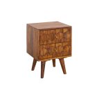 Stílusos éjjeliszekrény Justice 56cm sheesham