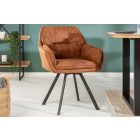 Design forgószék Joe világosbarna