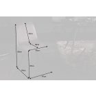 Stílusos szék Rotterdam Retro sötétszürke